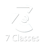 7 classes white logo